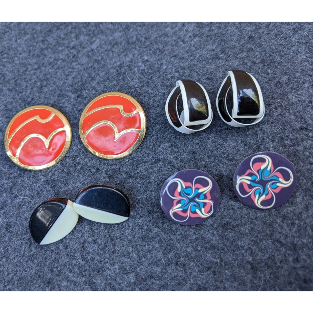 Vintage earrings lot of 4